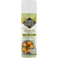 First Street Cooking Spray, Olive Oil, Extra Virgin, No Stick, 17 Ounce