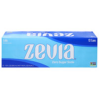 Zevia Soda, Zero Sugar, Cola, 12 Each