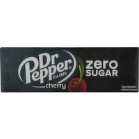 Dr Pepper Soda, Zero Sugar, Cherry, 12 Pack, 12 Each