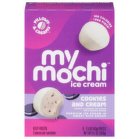 My/Mochi Ice Cream, Cookies and Cream, 6 Each