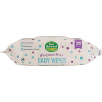 Sun Harvest Baby Wipes, Fragrance Free, 100 Each