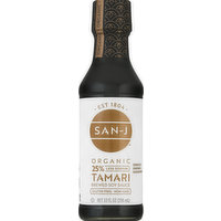 San-J Brewed Soy Sauce, Organic, Tamari, 10 Ounce