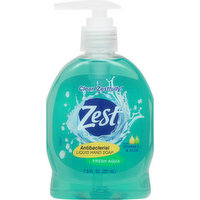 Zest Liquid Hand Soap, Fresh Aqua, Antibacterial, 7.5 Fluid ounce