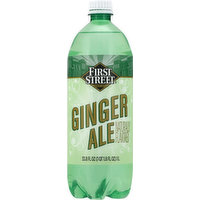 First Street Soda, Ginger Ale, 33.8 Ounce