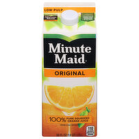 Minute Maid 100% Juice, Original, Orange, Low Pulp, 59 Ounce