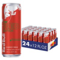 Red Bull Red Edition Watermelon Energy Drink, 12 fl oz, 288 Ounce