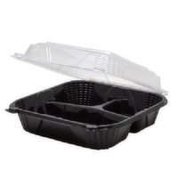 Proview Large 3 Compartment Hinged Container, 75 Each