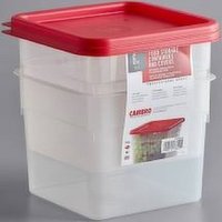Cambro Square Food Container with lid 6 qt, 2 Each