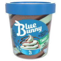 Blue Bunny Frozen Dairy Dessert, Mint Chocolate, Twist, 1 Pint