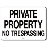 Privateproperty/No Trespassing 1 ct, 1 Each