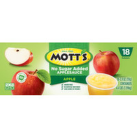 Mott's Apple Sauce, No Sugar Added, 70.2 Ounce