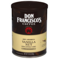 Don Francisco's Coffee, 100% Arabica, Medium Roast, Vanilla Nut, 12 Ounce