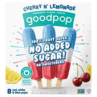 GoodPop Pops, Cherry N' Lemonade, 8 Each