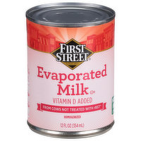 First Street Evaporated Milk, 12 Fluid ounce