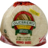 Guerrero King Size White Corn Tortillas 30 ct, 30 Each