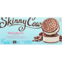 Skinny Cow Ice Cream Sandwiches, Vanilla Gone Wild, 6 Pack, 6 Each