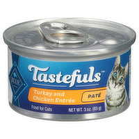 Blue Buffalo Food for Cats, Natural, Turkey and Chicken Entree, Pate, Adult, 3 Ounce