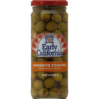 Early California Olives, Manzanilla, Pimiento Stuffed, 10 Ounce