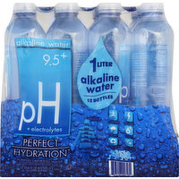 pH Drinking Water, Purified, Alkaline, Electrolytes, pH 9.5+, 12 Each