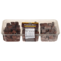 First Street Brownie Bites, Plain, Sugar & Powdered Sugar, 36 Ounce