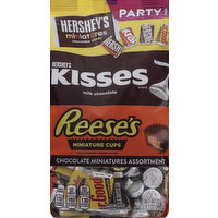 Hersheys Chocolate, Miniatures, Assortment, Party Pack, 35 Ounce