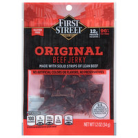 First Street Beef Jerky, Original, 1.2 Ounce