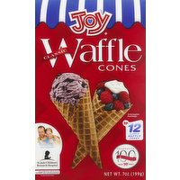 JOY Waffle Cones, Classic, 12 Each