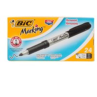 BIC Marking Pen Black, 24 Each