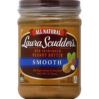 Laura Scudder's Old Fashioned Peanut Butter, Smooth, 16 Ounce