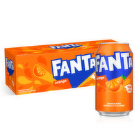 Fanta  Orange Soda Fruit Flavored Soft Drink, 12 Each