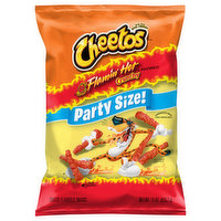 Cheetos Cheese Flavored Snacks, Flamin' Hot, Crunchy, Party Size, 15 Ounce