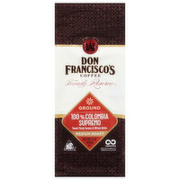 Don Francisco's Coffee, Ground, Medium Roast, 100% Colombia Supremo, 12 Ounce