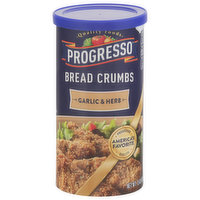 Progresso Bread Crumbs, Garlic & Herb, 15 Ounce