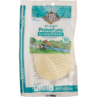 First Street Sliced Cheese, Provolone, Non-Smoked, 8 Ounce