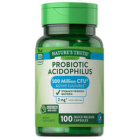 Nature's Truth Probiotic Acidophilus, Quick Release Capsule, 100 Each