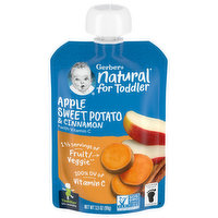 Gerber Apple Sweet Potato & Cinnamon, with Vitamin C, Toddler (12 Months), 3.5 Ounce
