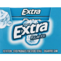 Extra Gum, Sugarfree, Polar Ice, 15 Each