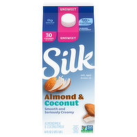 Silk Almond & Coconut Milk, Unsweet, 64 Ounce