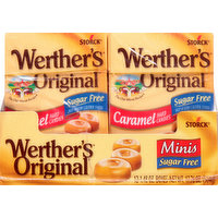 Werther's Original Hard Candies, Sugar Free, Caramel, Minis, 12 Each
