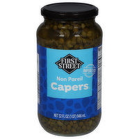 First Street Capers, Non Pareil, Imported, 32 Fluid ounce