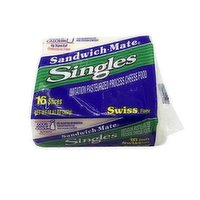 Sandwich Mate Imitation Swiss Cheese Singles, 10.67 Ounce