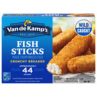 Van de Kamp's Fish Sticks, Crunchy Breaded, 24.6 Ounce