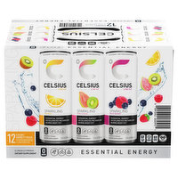 Celsius Energy Drink, Assorted, Sparkling, Variety Pack, 144 Ounce