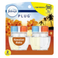 Febreze Febreze PLUG Air Freshener, Hawaiian Aloha, (2) .87 oz Oil Refills, 0.87 Fluid ounce