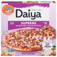 Daiya Pizza, Gluten-Free, Thin Crust, Supreme, 19.4 Ounce