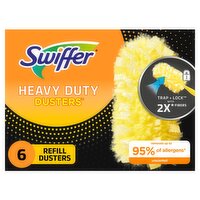 Swiffer Dusters Heavy Duty Multi-Surface Refills, Unscented, 6 Count, 6 Each