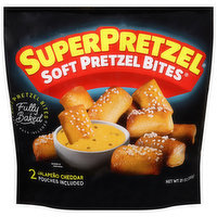SuperPretzel Pretzel Bites, Jalapeno Cheddar, Soft, 21 Ounce