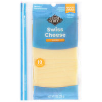 First Street Sliced Cheese, Swiss, 10 Each