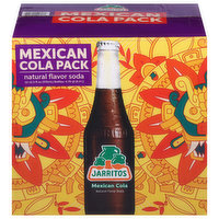 Jarritos Soda, Mexican Cola, 12 Pack, 12 Each