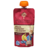 Pumpkin Tree Fruit Puree, Organic, Banana, Raspberry & Blueberry, 4 Ounce